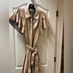 Alice + Olivia faux leather dress. Size 4. Worn once. Great condition